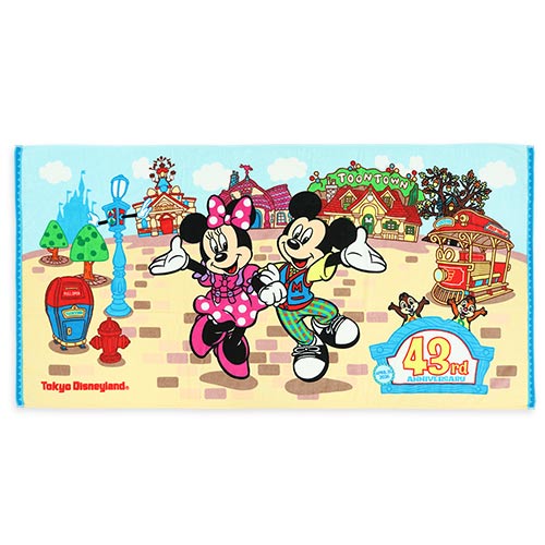 TDR - Tokyo Disneyland 43rd Anniversary - Wide Bath Towel
