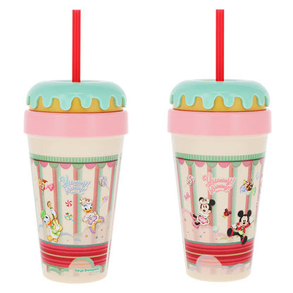 Colorful tumbler with a straw lid featuring Vanellope. Shop at LEALEA MART.