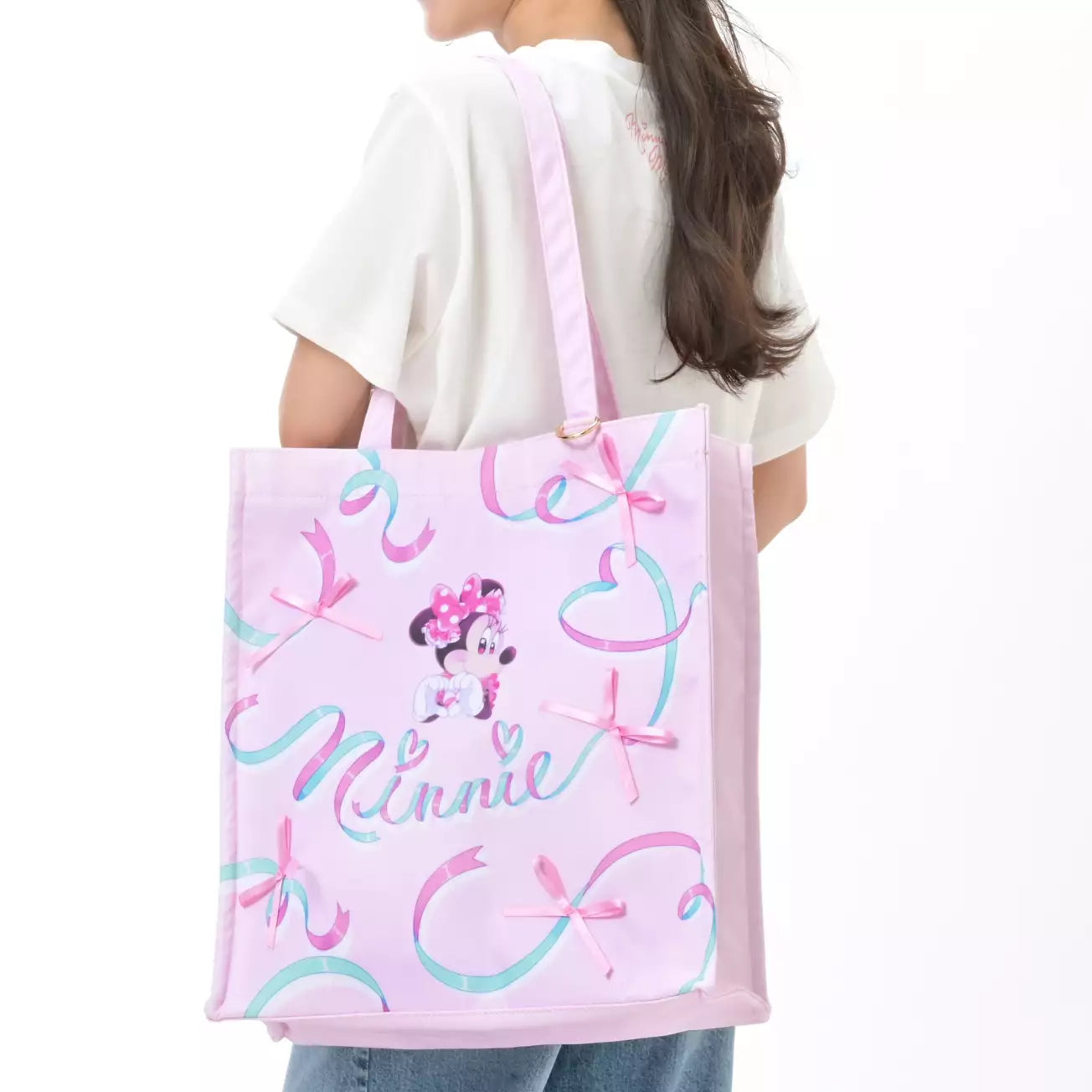 A merchandise item from the Disney Store Japan 'Minnie Day' collection, featuring Minnie Mouse with a bright, cheerful spring design. The product includes pastel colors, floral or ribbon motifs, and a cute, celebratory aesthetic in honor of Minnie Day (March 2nd).