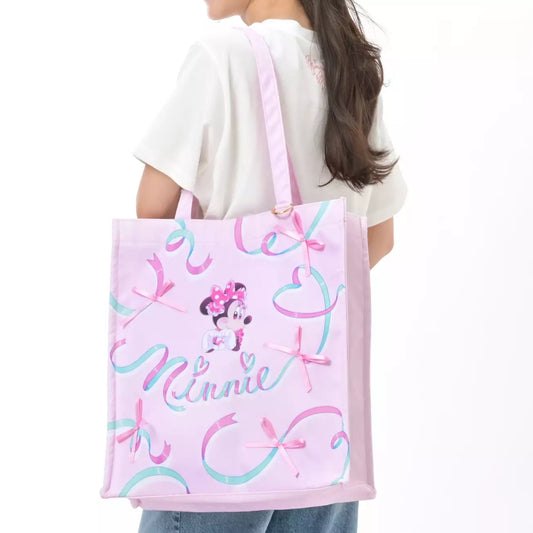 A merchandise item from the Disney Store Japan 'Minnie Day' collection, featuring Minnie Mouse with a bright, cheerful spring design. The product includes pastel colors, floral or ribbon motifs, and a cute, celebratory aesthetic in honor of Minnie Day (March 2nd).