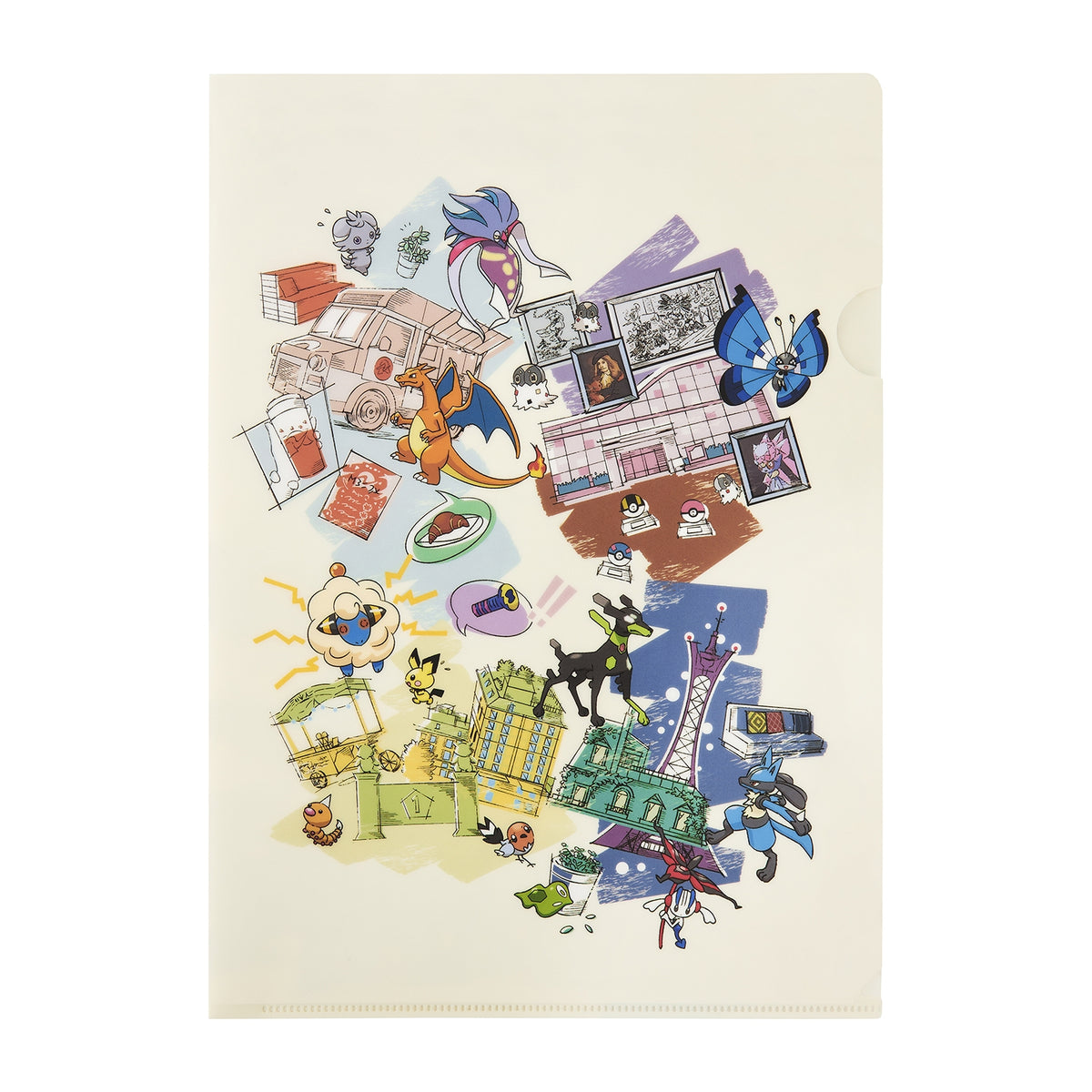 A4 Clear File Folder Lumiose Elegant Day LEGENDS Z-A | Pokemon Center Japan