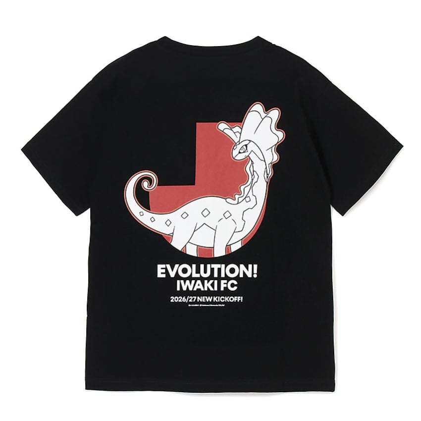Aurorus T-Shirt Black Iwaki FC x Pokemon J.League | J.League Online Store