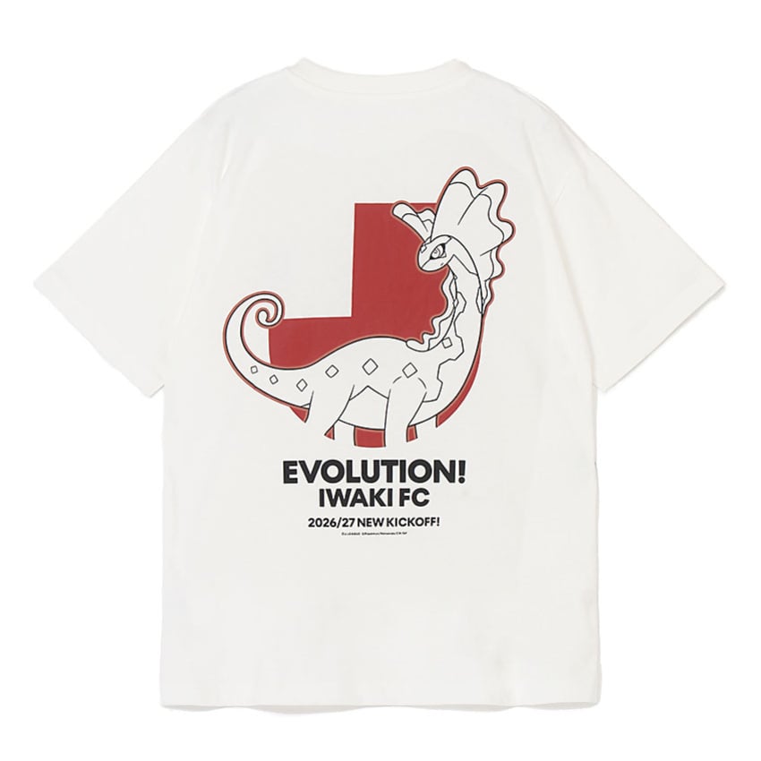Aurorus T-Shirt White Iwaki FC x Pokemon J.League | J.League Online Store