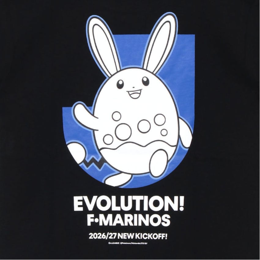 Azumarill T-Shirt Black Kids Yokohama F. Marinos x Pokemon J.League | J.League Online Store