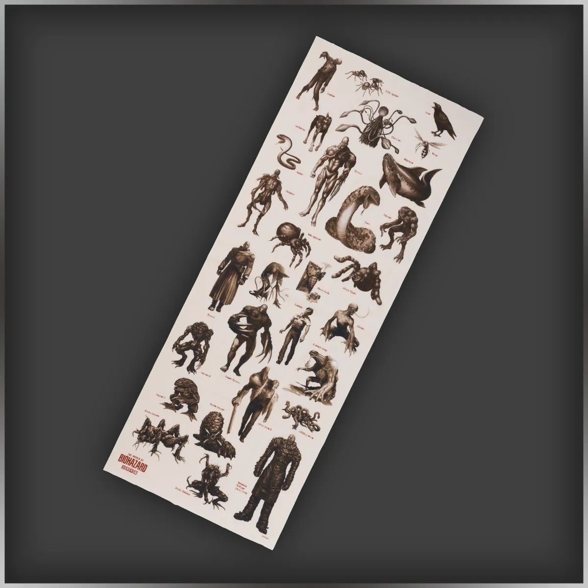 Creature Encyclopedia Washcloth | The World of Resident Evil 30th Anniversary Exhibition