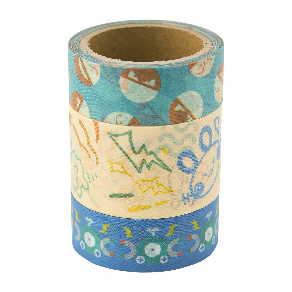 Masking Tape Set of Three Give Me Electricity! | Pokémon Center Japan