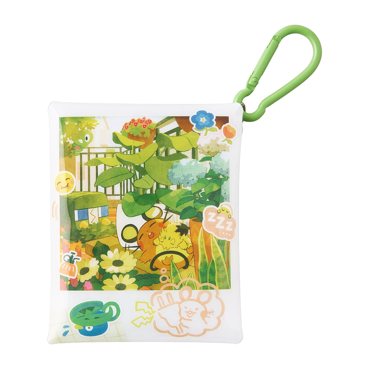 Clear Case with Carabiner Sleeping Give Me Electricity! | Pokémon Center Japan