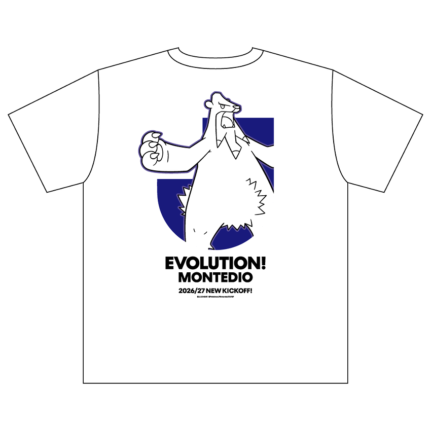 Beartic T-Shirt White Kids Montedio Yamagata x Pokemon J.League | J.League Online Store