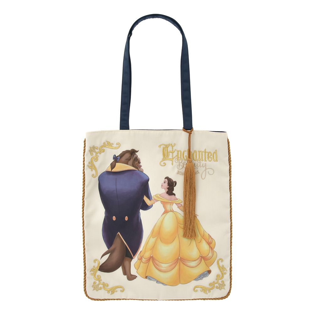 Beauty and the Beast Tote Bag with Charm Disney Animation Beauty and the Beast 35th Anniversary | Disney Store Japan