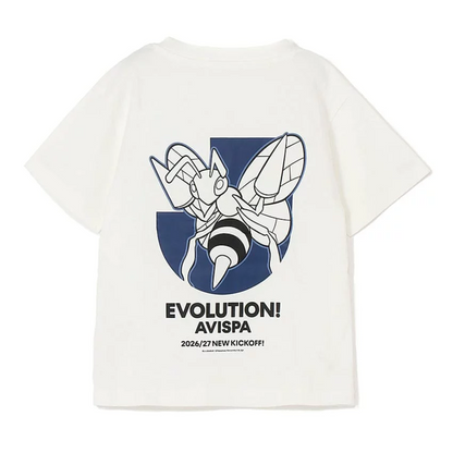 Beedrill T-Shirt White Kids Avispa Fukuoka x Pokemon J.League | J.League Online Store