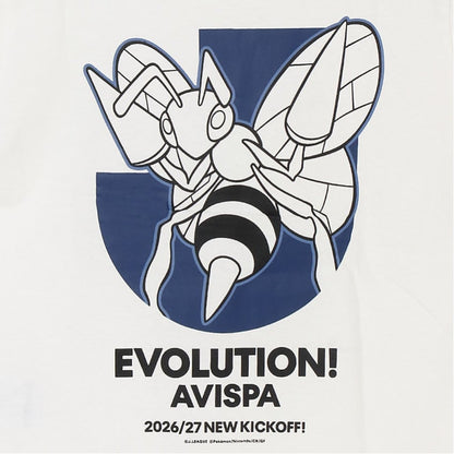 Beedrill T-Shirt White Kids Avispa Fukuoka x Pokemon J.League | J.League Online Store