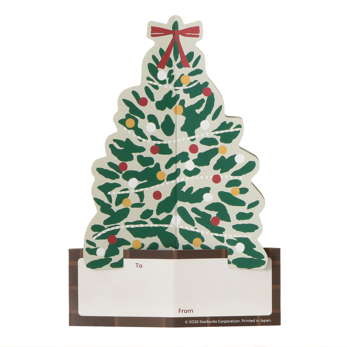Beverage Card Tree with Drink Ticket Holiday 2026 | Starbucks Japan