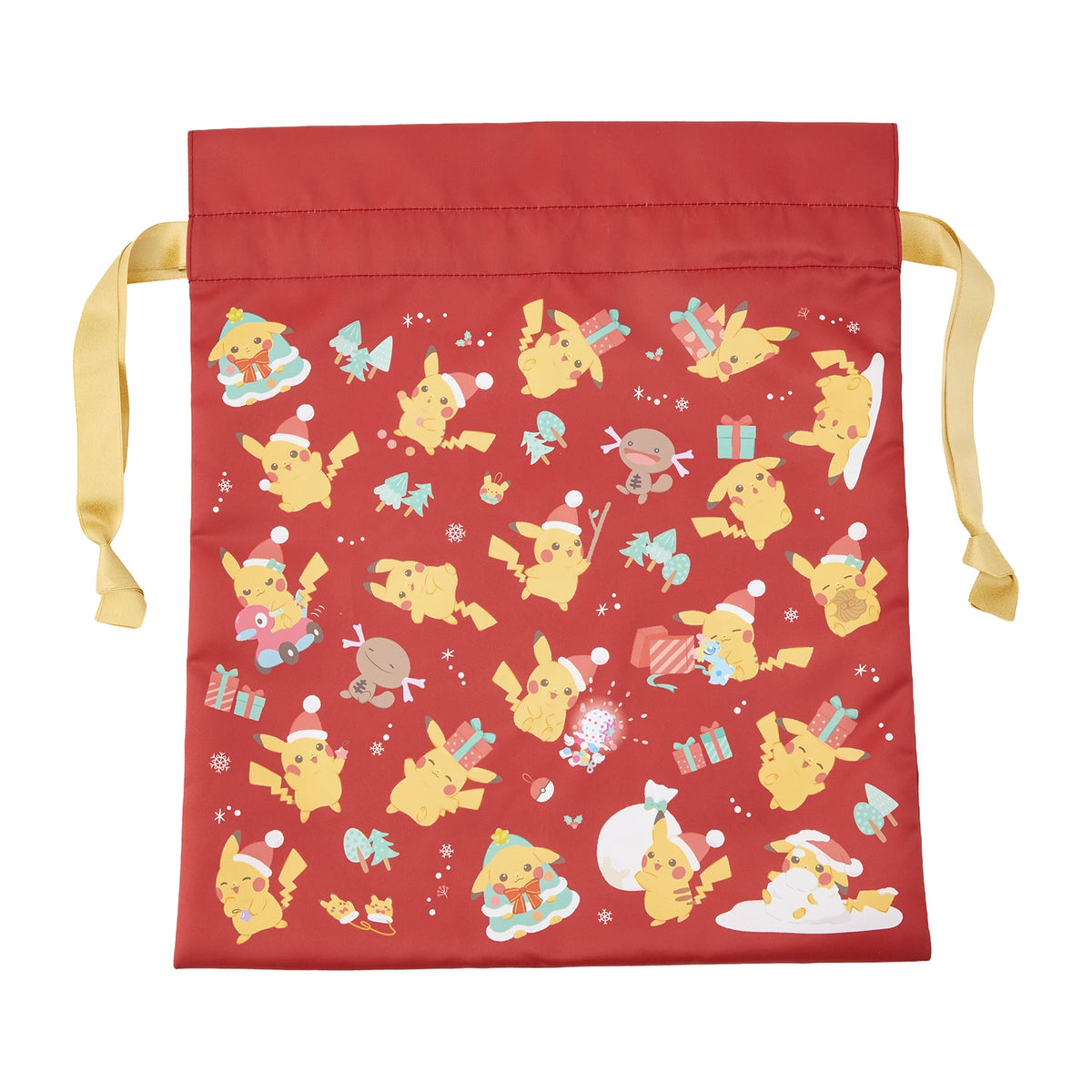 Big Drawstring Bag Christmas JunbiChu! | Pokemon Center Japan