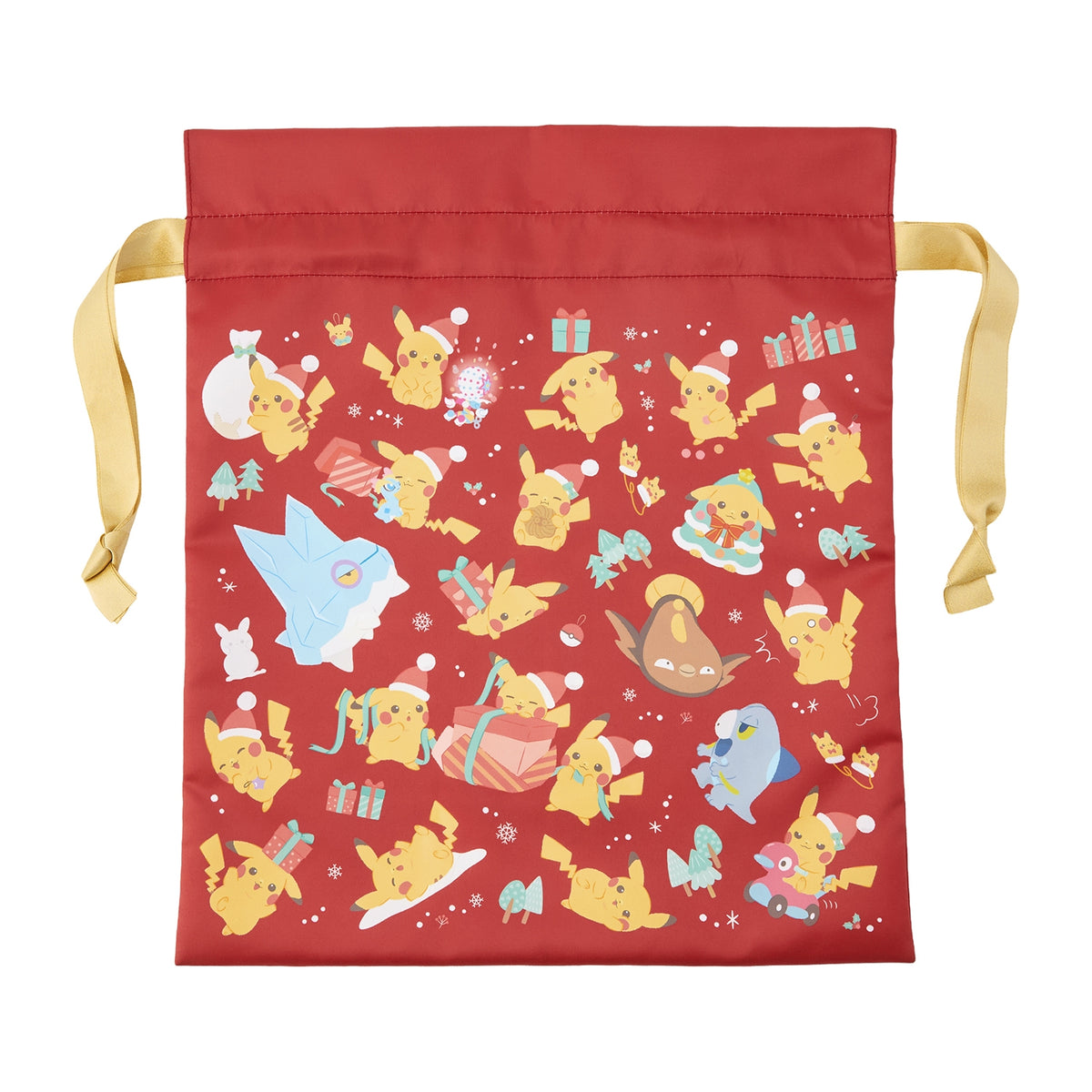 Big Drawstring Bag Christmas JunbiChu! | Pokemon Center Japan