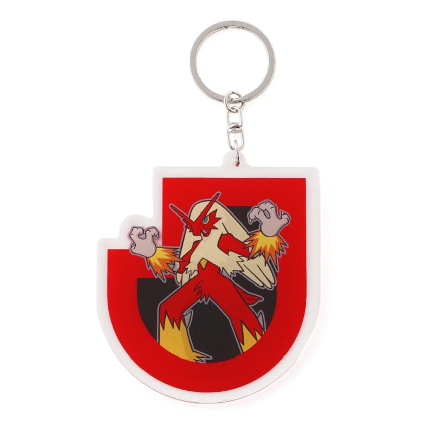Blaziken Keychain Fukushima United FC x Pokemon J.League | J.League Online Store