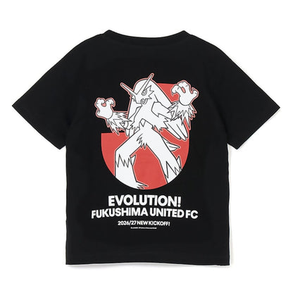 Blaziken T-Shirt Black Kids Fukushima United FC x Pokemon J.League | J.League Online Store