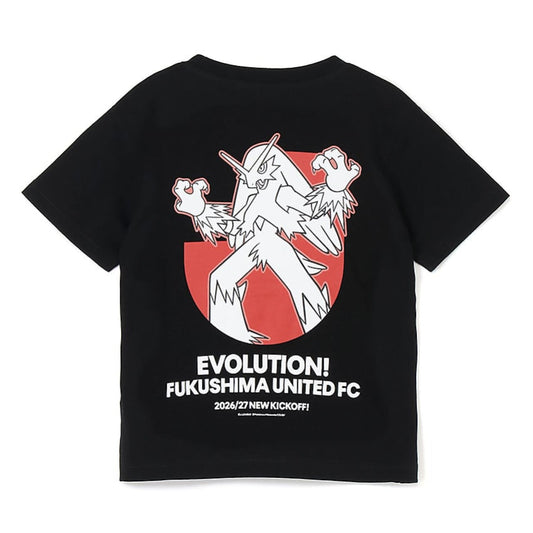 Blaziken T-Shirt Black Kids Fukushima United FC x Pokemon J.League | J.League Online Store