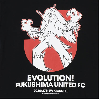 Blaziken T-Shirt Black Kids Fukushima United FC x Pokemon J.League | J.League Online Store