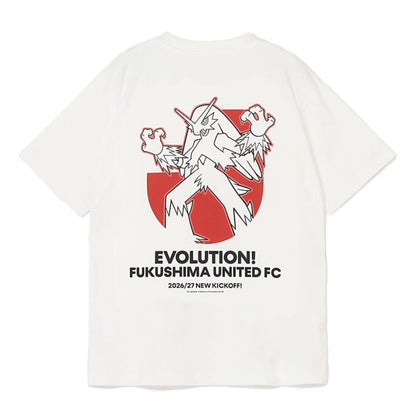 Blaziken T-Shirt White Fukushima United FC x Pokemon J.League | J.League Online Store