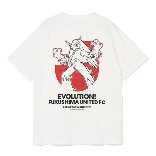 Blaziken T-Shirt White Fukushima United FC x Pokemon J.League | J.League Online Store