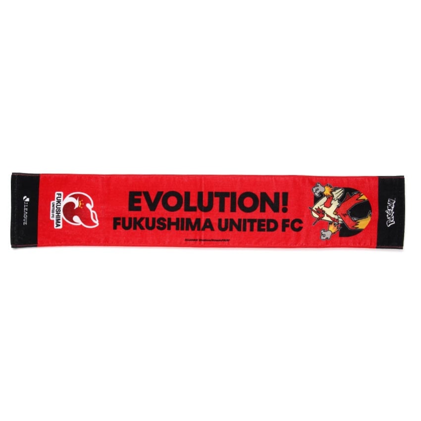 Blaziken Towel Scarf Fukushima United FC x Pokemon J.League | J.League Online Store