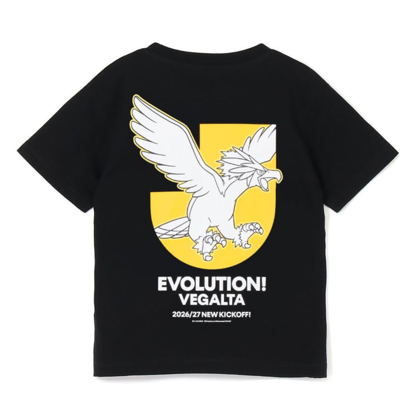 Braviary T-Shirt Black Kids Vegalta Sendai x Pokemon J.League | J.League Online Store