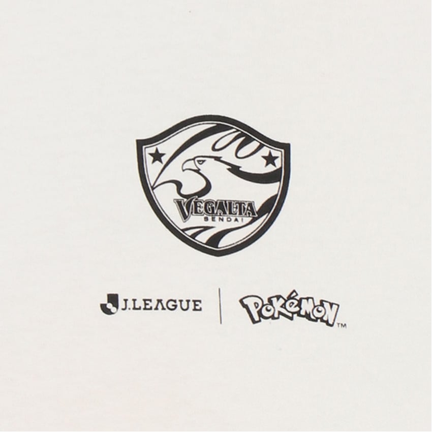 Braviary T-Shirt White Kids Vegalta Sendai x Pokemon J.League | J.League Online Store