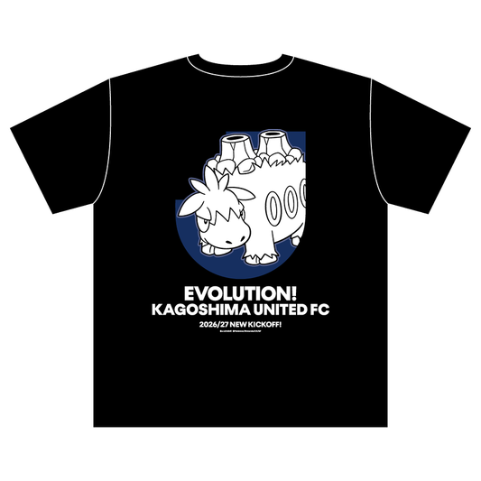 Camerupt T-Shirt Black Kids Kagoshima United FC x Pokemon J.League | J.League Online Store