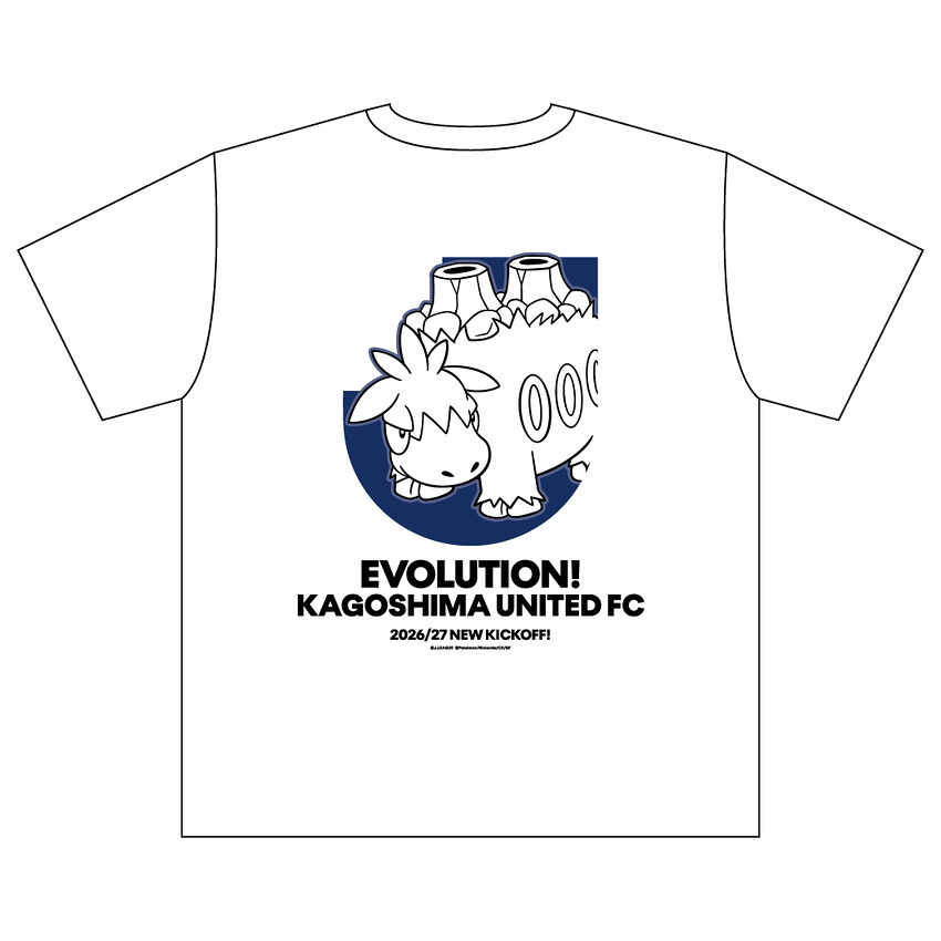 Camerupt T-Shirt White Kagoshima United FC x Pokemon J.League | J.League Online Store