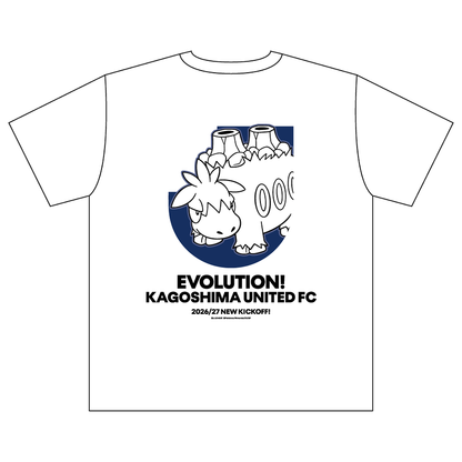 Camerupt T-Shirt White Kids Kagoshima United FC x Pokemon J.League | J.League Online Store