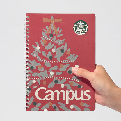 Campus Ring Notebook Tree Holiday 2026 | Starbucks Japan