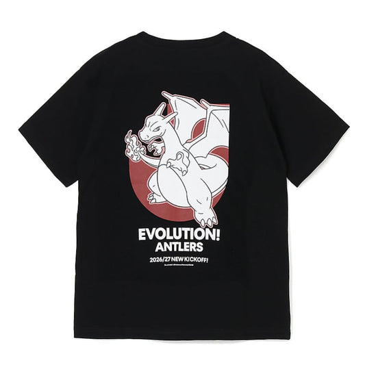 Charizard T-Shirt Black Kids Kashima Antlers x Pokemon J.League | J.League Online Store