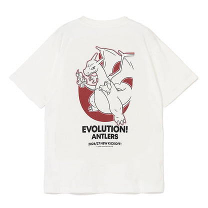 Charizard T-Shirt White Kashima Antlers x Pokemon J.League | J.League Online Store