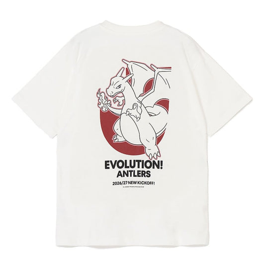 Charizard T-Shirt White Kashima Antlers x Pokemon J.League | J.League Online Store