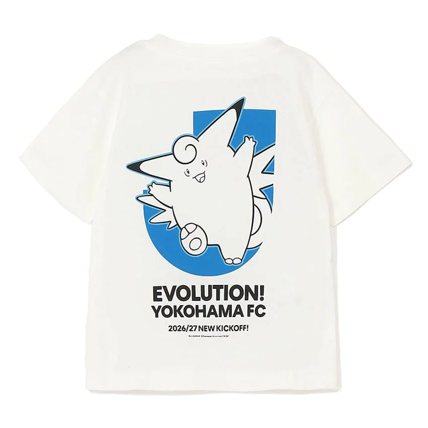 Clefable T-Shirt White Kids Yokohama FC x Pokemon J.League | J.League Online Store