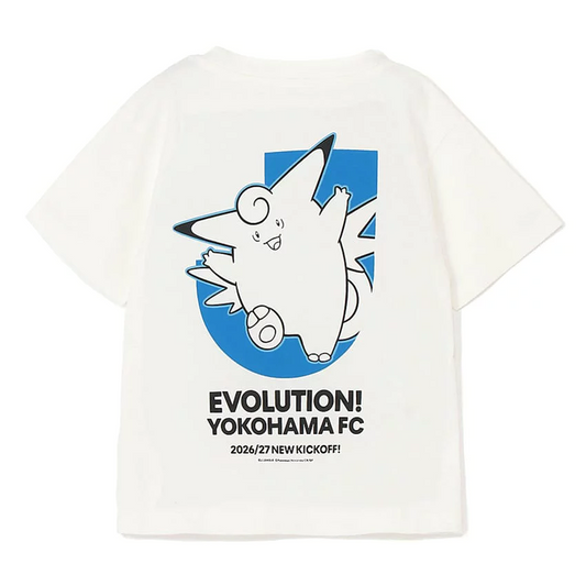 Clefable T-Shirt White Kids Yokohama FC x Pokemon J.League | J.League Online Store