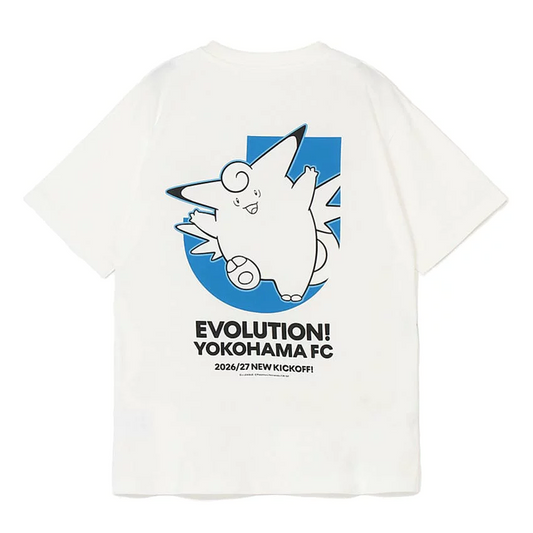 Clefable T-Shirt White Yokohama FC x Pokemon J.League | J.League Online Store