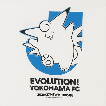 Clefable T-Shirt White Yokohama FC x Pokemon J.League | J.League Online Store