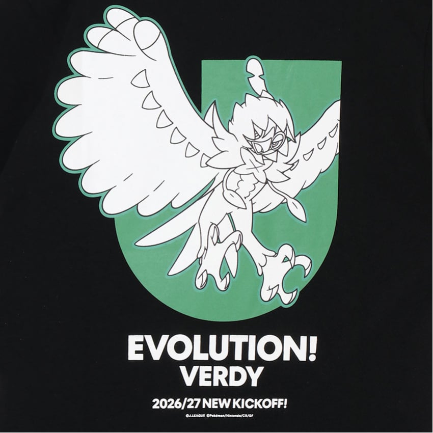 Decidueye T-Shirt Black Kids Tokyo Verdy x Pokemon J.League | J.League Online Store
