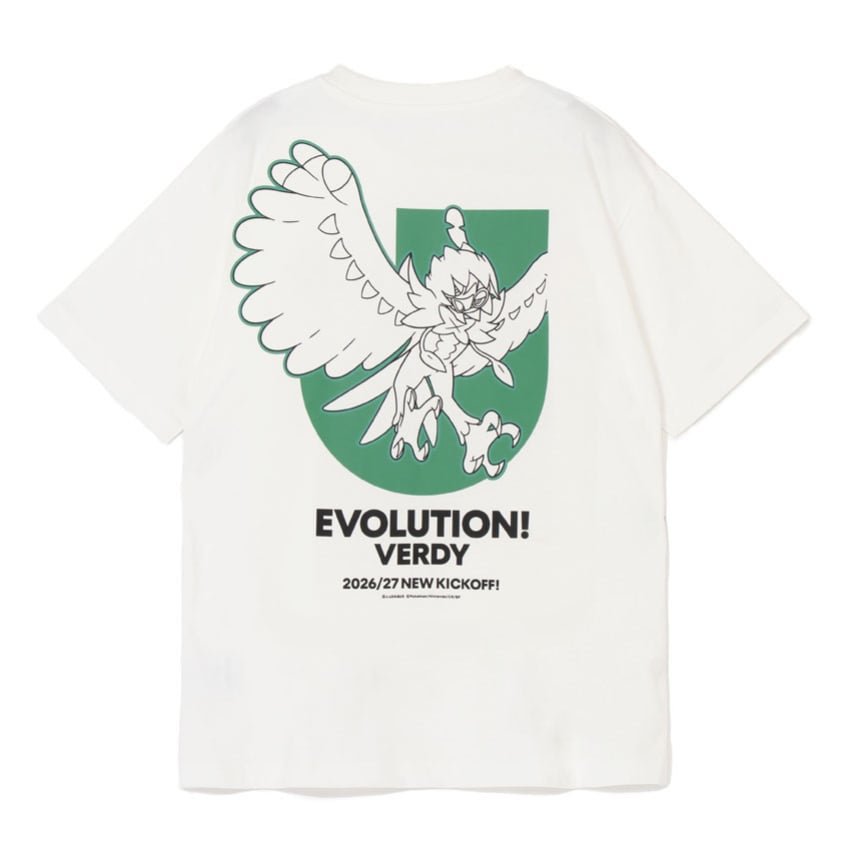 Decidueye T-Shirt White Tokyo Verdy x Pokemon J.League | J.League Online Store