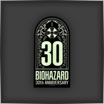 Glowing Sticker 30th Anniversary Logo | The World of Resident Evil 30th Anniversary Exhibition