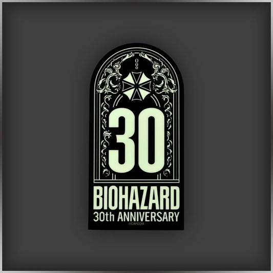 Glowing Sticker 30th Anniversary Logo | The World of Resident Evil 30th Anniversary Exhibition