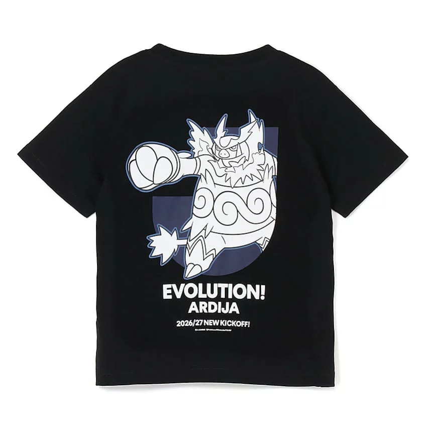 Emboar T-Shirt Black Kids RB Omiya Ardija x Pokemon J.League | J.League Online Store