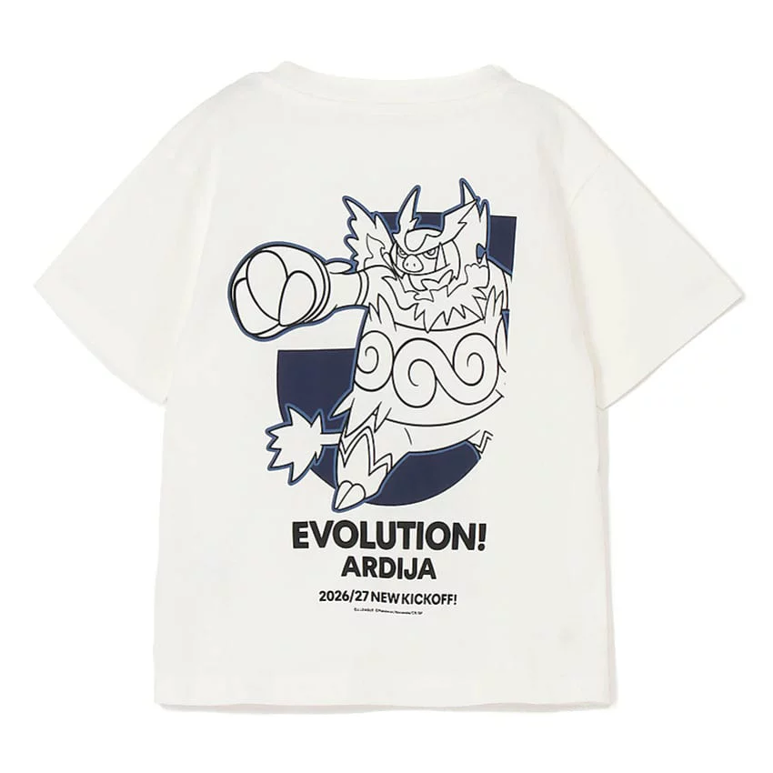 Emboar T-Shirt White Kids RB Omiya Ardija x Pokemon J.League | J.League Online Store