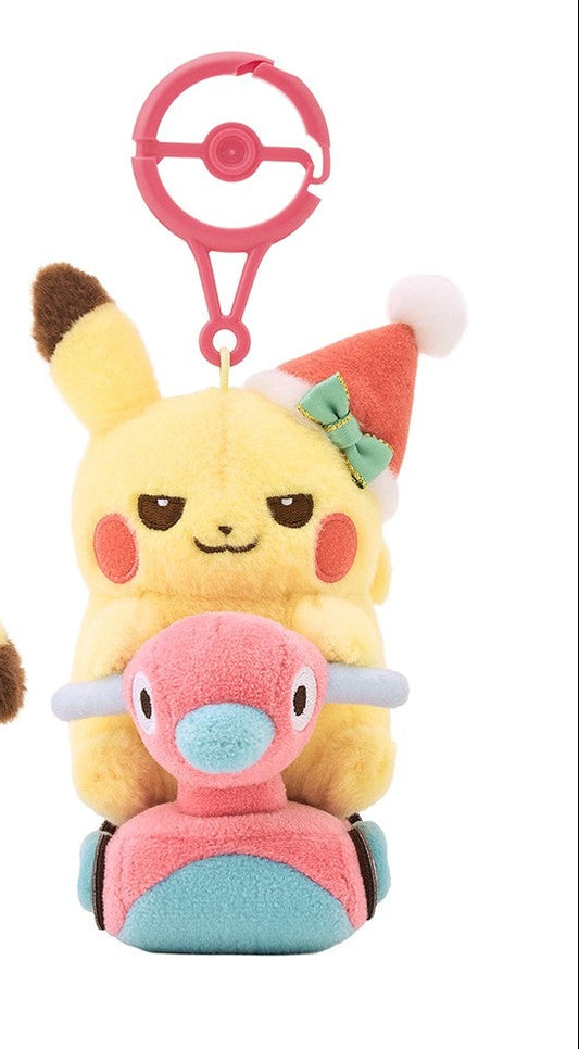 Pikachu & Porygon2 Toy Mascot Christmas JunbiChu! | Pokemon Center Japan