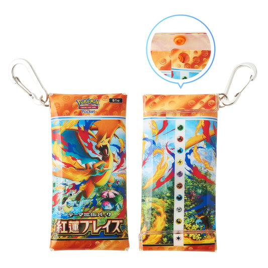 Pouch with Carabiner Pokémon Trading Card Game Pocket Theme Expansion Pack Crimson Blaze | Pokémon Center Japan