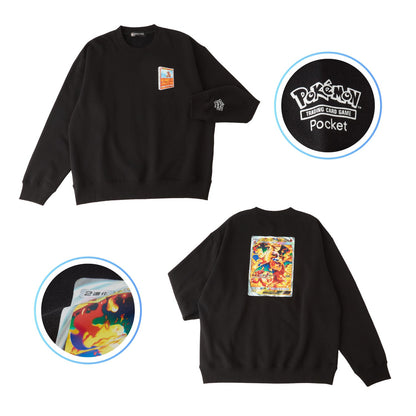 Sweatshirt Pokémon Trading Card Game Pocket Charmander & Mega Charizard ex | Pokémon Center Japan