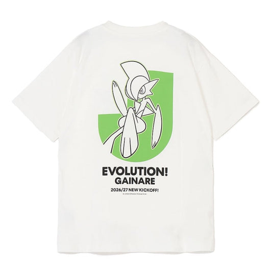 Gallade T-Shirt White Gainare Tottori x Pokemon J.League | J.League Online Store