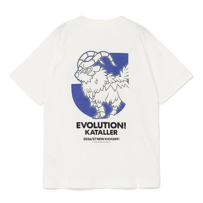 Gogoat T-Shirt White Kataller Toyama x Pokemon J.League | J.League Online Store