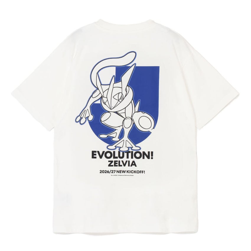 Greninja T-Shirt White FC Machida Zelvia x Pokemon J.League | J.League Online Store